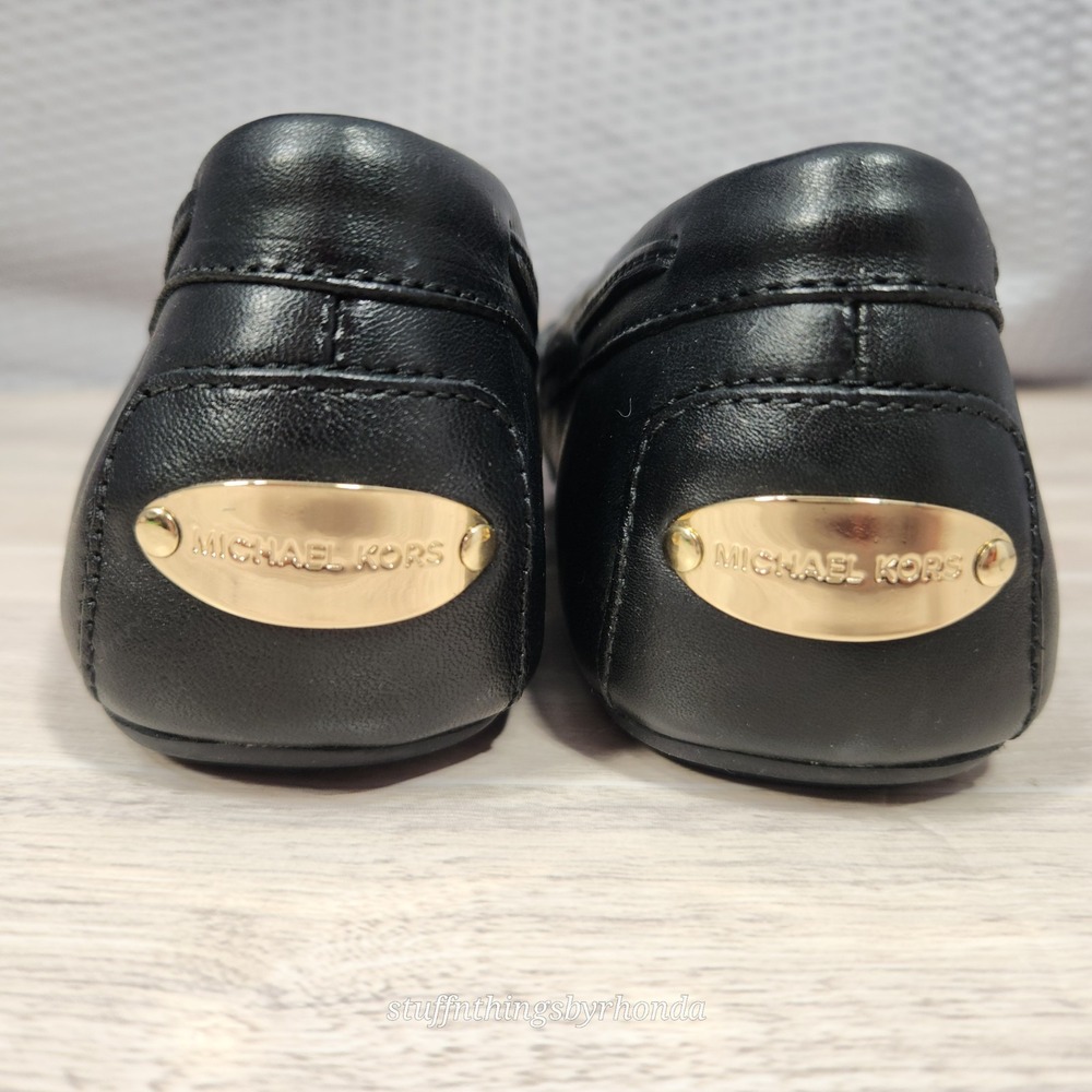 New Without Box Michael‎ Kors Daisy Moc Flats Black Loafers Ladies Flats Sz 7M - Picture 5 of 8